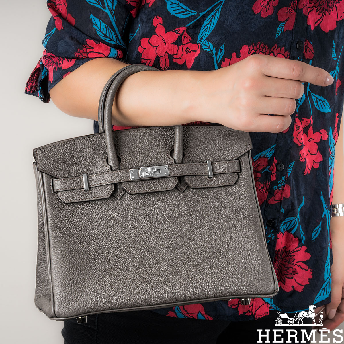 Hermes Birkin 25 Togo Gris Etain – STYLISHTOP